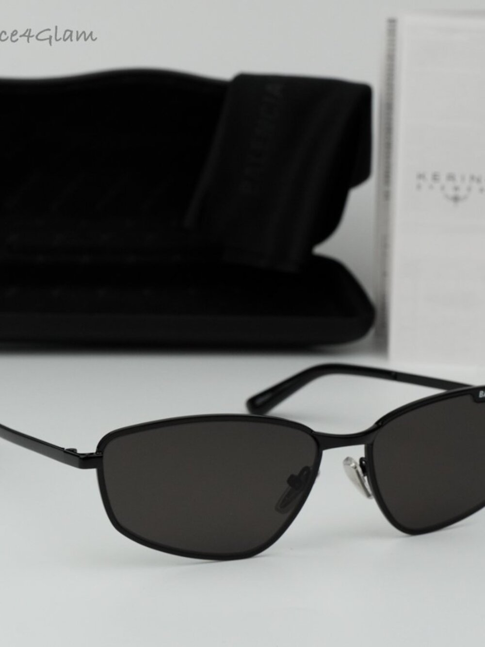 Balenciaga Men Sunglasses Black Grey Geometric BB0277S 001 NEW AUTHENTIC - Picture 2 of 16